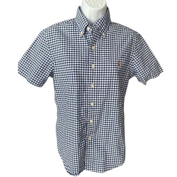 Polo Ralph Lauren Other - Polo Ralph Lauren Men’s Checkered Light Blue Shirt Size XS